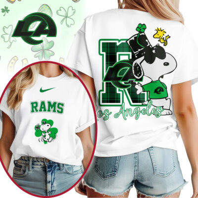 Los Angeles Rams | Premium NFL Snoopy St Patricks Day Shirt