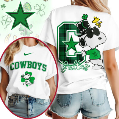 Dallas Cowboys | Premium NFL Snoopy St Patricks Day Shirt