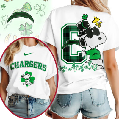 Los Angeles Chargers | Premium NFL Snoopy St Patricks Day Shirt