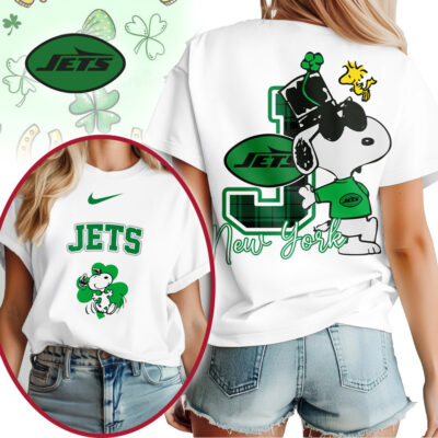 New York Jets | Premium NFL Snoopy St Patricks Day Shirt