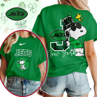 New York Jets | Premium NFL Snoopy St Patricks Day Shirt