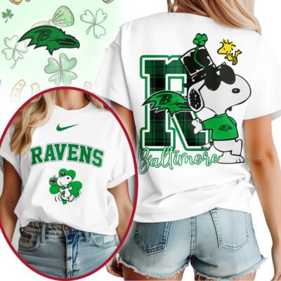 Baltimore Ravens | Premium NFL Snoopy St Patricks Day Shirt