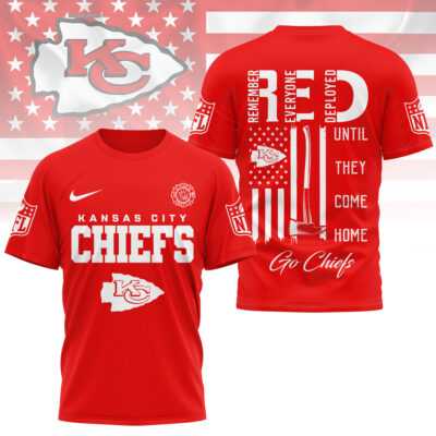 Kansas City Chiefs | Premium NFL Red Friday Firefighter 3D Shirt