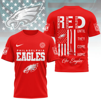 Philadelphia Eagles | Premium NFL Red Friday Firefighter 3D Shirt