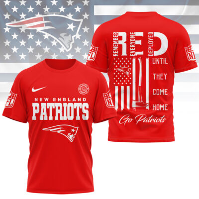 New England Patriots | Premium NFL Red Friday Firefighter 3D Shirt