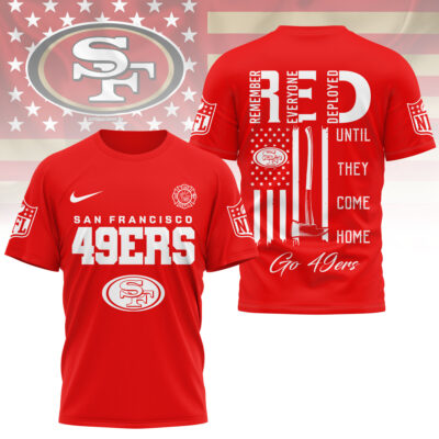 San Francisco 49ers | Premium NFL Red Friday Firefighter 3D Shirt