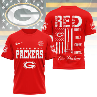 Green Bay Packers | Premium NFL Red Friday Firefighter 3D Shirt