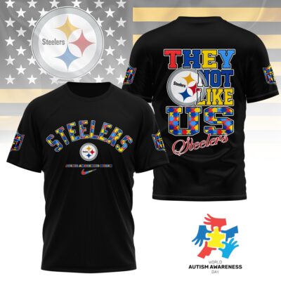 Pittsburgh Steelers | Premium NFL Autism Awareness Month 3D Shirt