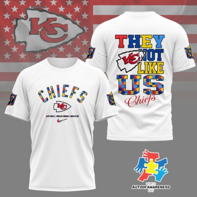 Kansas City Chiefs | Premium NFL Autism Awareness Month 3D Shirt