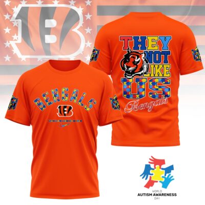 Cincinnati Bengals | Premium NFL Autism Awareness Month 3D Shirt