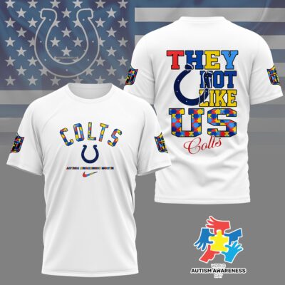 Indianapolis Colts | Premium NFL Autism Awareness Month 3D Shirt