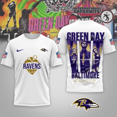 Baltimore Ravens | Premium NFL Premium NFL Green Day X Super Bowl LX Special Edition 3D Shirt