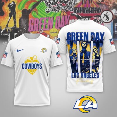 Los Angeles Rams | Premium NFL Premium NFL Green Day X Super Bowl LX Special Edition 3D Shirt