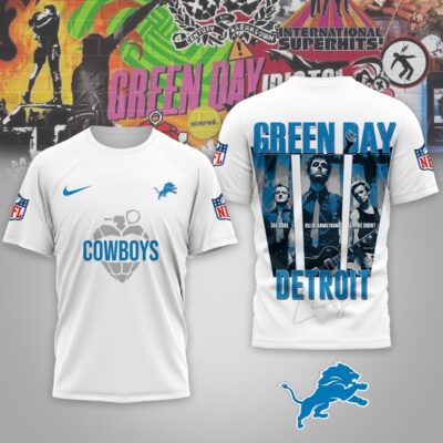 Detroit Lions | Premium NFL Premium NFL Green Day X Super Bowl LX Special Edition 3D Shirt