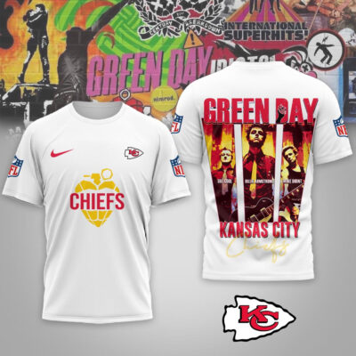 Kansas City Chiefs | Premium NFL Premium NFL Green Day X Super Bowl LX Special Edition 3D Shirt
