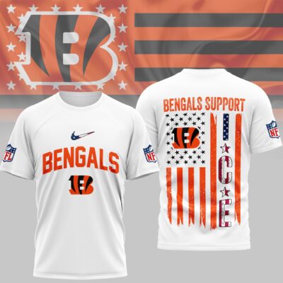Cincinnati Bengals | Premium NFL Ice Support 3D Shirt
