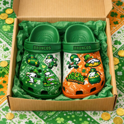 Denver Broncos | PREMIUM NFL x ST.PATRICK'S DAY CLOGS WITH 8 CHARMS HY