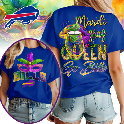 Buffalo Bills | Premium NFL Mardi Gras Queen Women Shirt