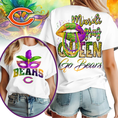 Chicago Bears | Premium NFL Mardi Gras Queen Women Shirt