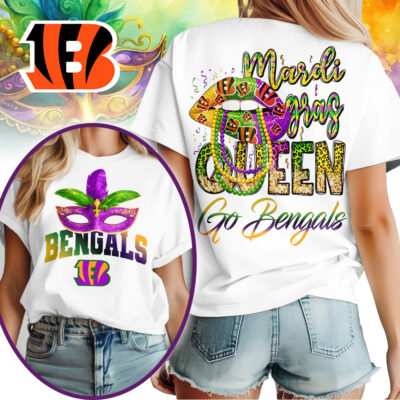 Cincinnati Bengals | Premium NFL Mardi Gras Queen Women Shirt