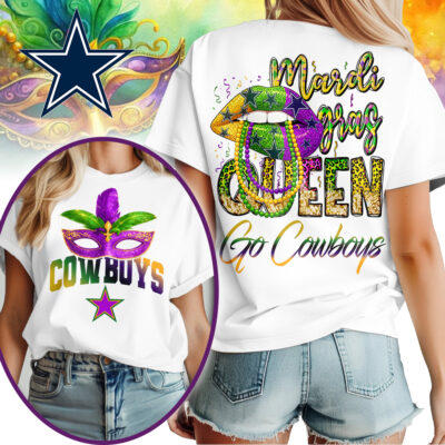 Dallas Cowboys | Premium NFL Mardi Gras Queen Women Shirt