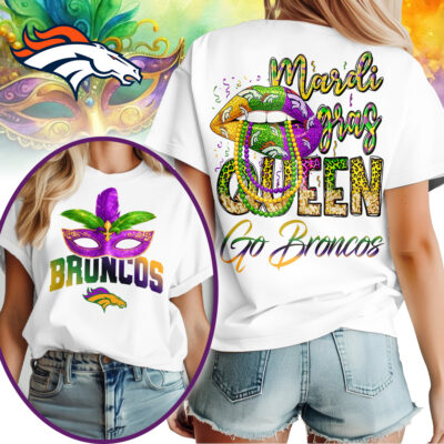 Denver Broncos | Premium NFL Mardi Gras Queen Women Shirt