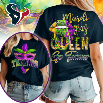 Houston Texans | Premium NFL Mardi Gras Queen Women Shirt