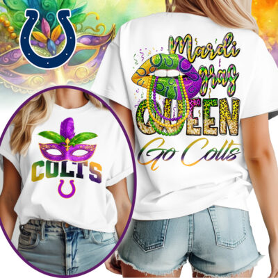 Indianapolis Colts | Premium NFL Mardi Gras Queen Women Shirt
