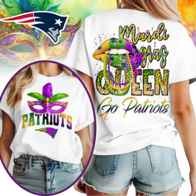 New England Patriots | Premium NFL Mardi Gras Queen Women Shirt