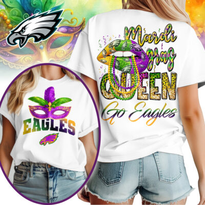 Philadelphia Eagles | Premium NFL Mardi Gras Queen Women Shirt