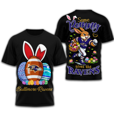 Baltimore Ravens | Premium NFL Buc-ees Easter Day 3D Shirt