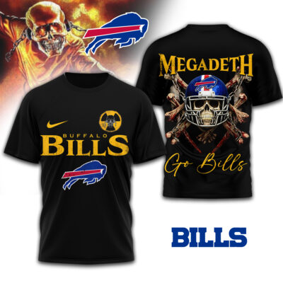 Buffalo Bills | Premium NFL Megadeth 3D Shirt