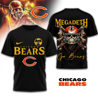 Chicago Bears | Premium NFL Megadeth 3D Shirt