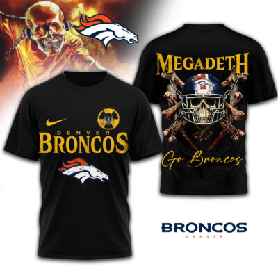 Denver Broncos | Premium NFL Megadeth 3D Shirt