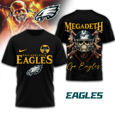 Philadelphia Eagles | Premium NFL Megadeth 3D Shirt