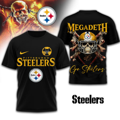 Pittsburgh Steelers | Premium NFL Megadeth 3D Shirt