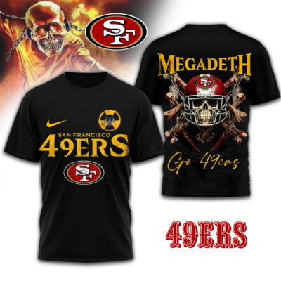 San Francisco 49ers | Premium NFL Megadeth 3D Shirt