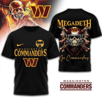 Washington Commanders | Premium NFL Megadeth 3D Shirt
