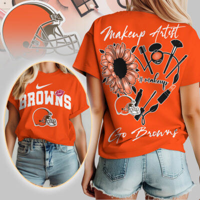 Cleveland Browns | Premium NFL Makeup Artist Women Shirt