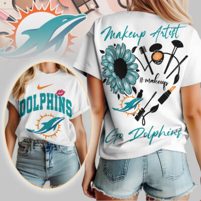 Miami Dolphins | Premium NFL Makeup Artist Women Shirt