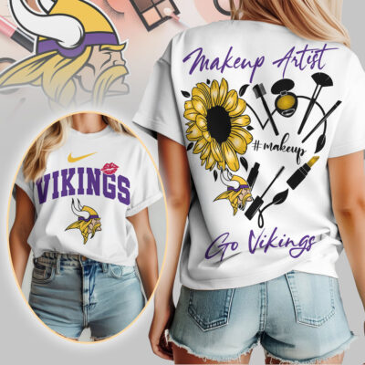 Minnesota Vikings | Premium NFL Makeup Artist Women Shirt