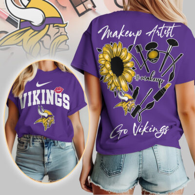 Minnesota Vikings | Premium NFL Makeup Artist Women Shirt