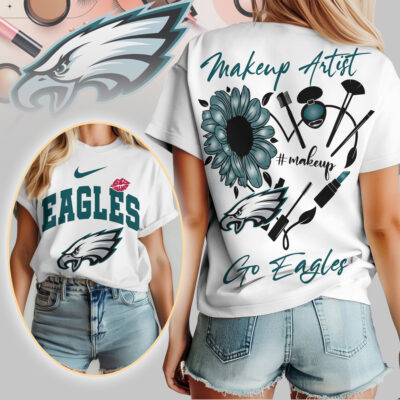 Philadelphia Eagles | Premium NFL Makeup Artist Women Shirt