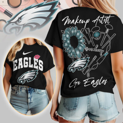 Philadelphia Eagles | Premium NFL Makeup Artist Women Shirt