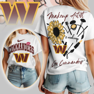 Washington Commanders | Premium NFL Makeup Artist Women Shirt