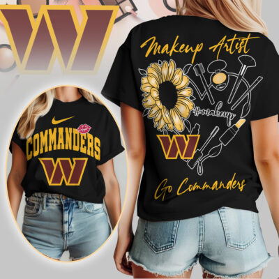 Washington Commanders | Premium NFL Makeup Artist Women Shirt