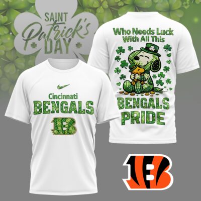Cincinnati Bengals | Premium NFL Snoopy Lucky 3D Shirt