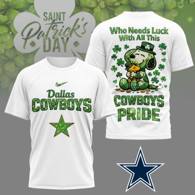 Dallas Cowboys | Premium NFL Snoopy Lucky 3D Shirt