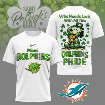 Miami Dolphins | Premium NFL Snoopy Lucky 3D Shirt