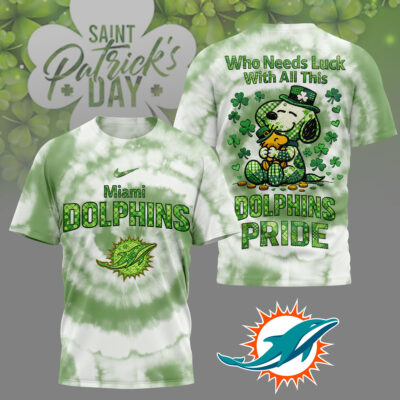 Miami Dolphins | Premium NFL Snoopy Lucky 3D Shirt